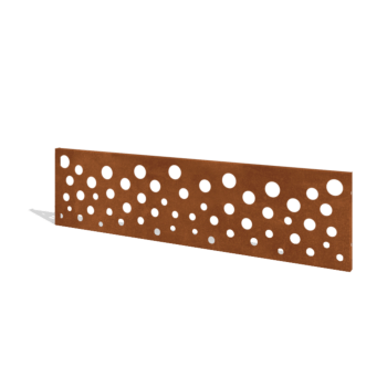 Plot z oceli Corten H panel B 180 x 47,5 cm