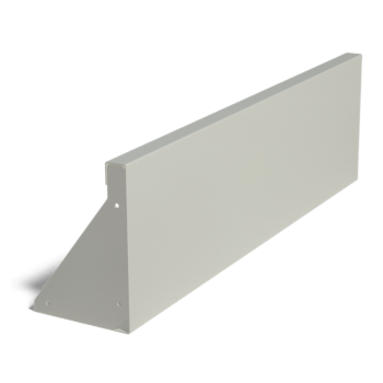 Opěrná zeď rovná z práškově lakovaná ocel 100 cm (výška 30 cm)