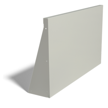 Opěrná zeď rovná z práškově lakovaná ocel 100 cm (výška 60 cm)
