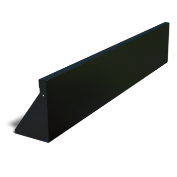 Opěrná zeď rovná z práškově lakovaná ocel 150 cm (výška 30 cm)