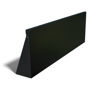 Opěrná zeď rovná z práškově lakovaná ocel 150 cm (výška 50 cm)