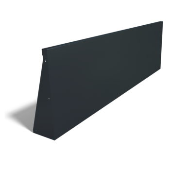 Opěrná zeď rovná z práškově lakovaná ocel 200 cm (výška 60 cm)