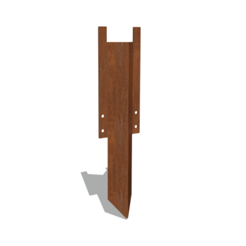 podpěrný kolík střední Cortenová ocel 22 - 25 cm