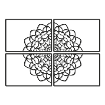 Kovová nástěnná dekorace Mandala *OP=OP