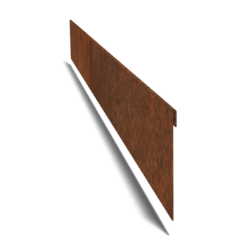 Obrubník zploštělý z cortenové oceli 13 cm (délka 150 cm)