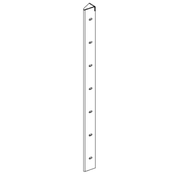 rohový díl Práškově lakovaná ocel 30° 70 cm