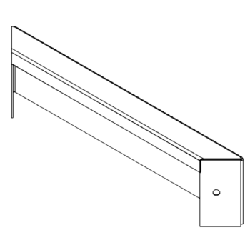 panel Cortenová ocel 10 x 40 cm
