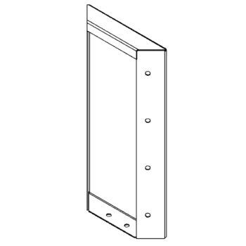 panel Cortenová ocel 40 x 20 cm