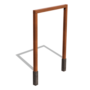 Rovná pergola z cortenové oceli 200 cm