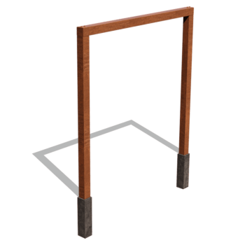 Rovná pergola z cortenové oceli 250 cm