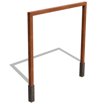 Rovná pergola z cortenové oceli 300 cm
