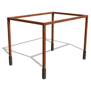 Čtvercová pergola z cortenové oceli 424 x 300 cm