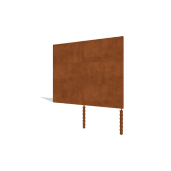 Plot z oceli Corten H3 sada 252 cm