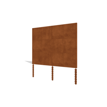 Plot z oceli Corten H3 kompletní sada 258 cm