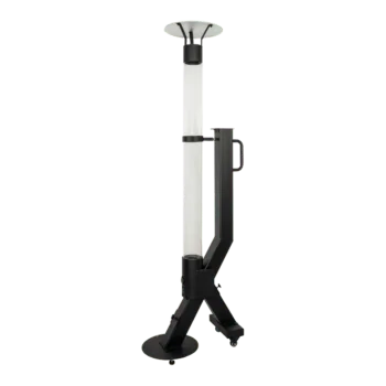 Terasový ohřívač na pelety - Rocket - Černá