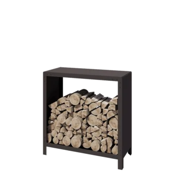 Stojan na dřevo z oceli - Indiana - 100 x 40 x 100 cm - jiná barva RAL