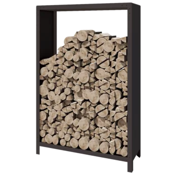 Stojan na dřevo z oceli - Indiana - 120 x 40 x 180 cm - jiná barva RAL