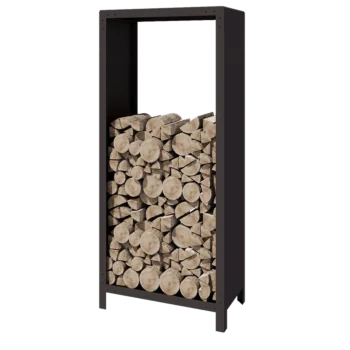 Stojan na dřevo z oceli - Indiana - 80 x 40 x 180 cm - jiná barva RAL