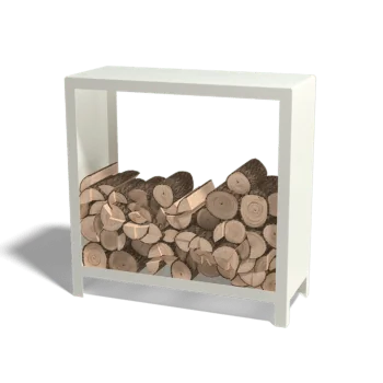 Stojan na dřevo z oceli - Indiana - 100 x 40 x 100 cm