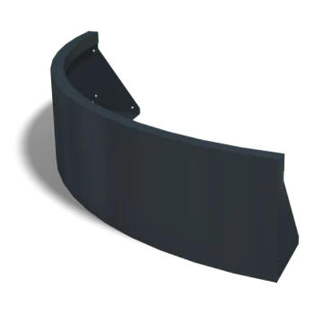 Opěrná stěna z oceli - Vnější oblouk - 100 x 100 x 30 cm