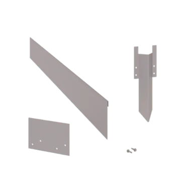 Obrubníky z pozinkované oceli - Zploštělý - Výška 13 cm - kompletní sada 15 Sr