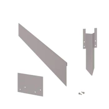 Obrubníky z pozinkované oceli - Zploštělý - Výška 13 cm - kompletní sada 24 Sr