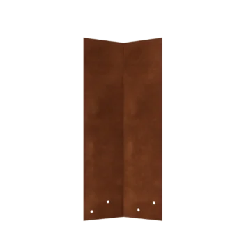 Spojovací deska z cortenu - 45° - Výška okrajového lemu 45 cm