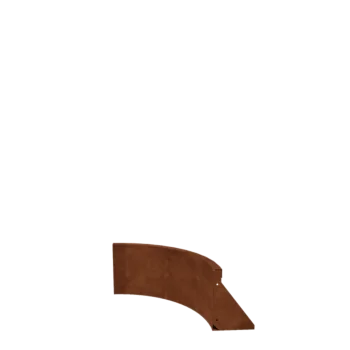 Opěrná stěna z cortenu - Vnitřní oblouk - 50 x 50 x 30 cm