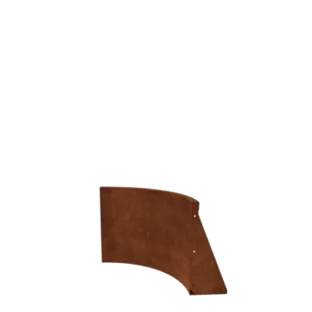 Opěrná stěna z cortenu - Vnitřní oblouk - 50 x 50 x 50 cm