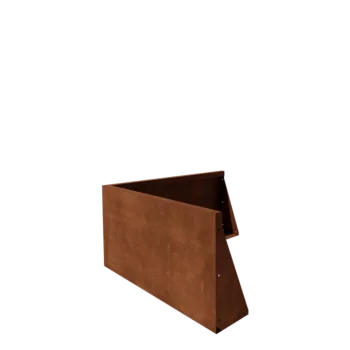 Opěrná stěna z cortenu - Vnější roh - 100 x 100 x 50 cm