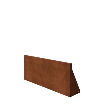 Opěrná stěna z cortenu - Rovný - 100 x 40 cm