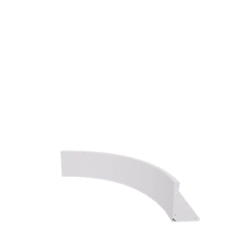 Opěrná stěna z oceli - Vnitřní oblouk - 100 x 100 x 30 cm - RAL9010 matnýný (bílý)