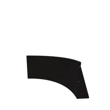 Opěrná stěna z oceli - Vnitřní oblouk - 100 x 100 x 60 cm - RAL9005 matnýný (černý)