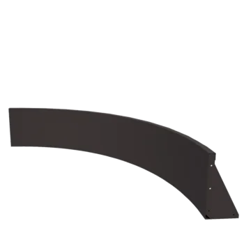 Opěrná stěna z oceli - Vnitřní oblouk - 150 x 150 x 40 cm - jiná barva RAL