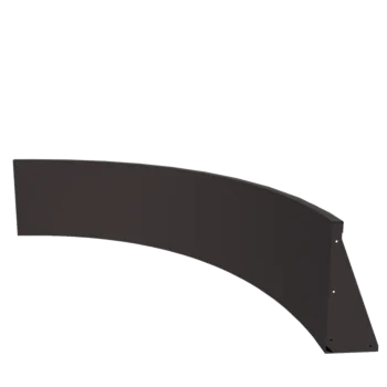 Opěrná stěna z oceli - Vnitřní oblouk - 150 x 150 x 50 cm - RAL7016 matnýný (antracitově šedá)