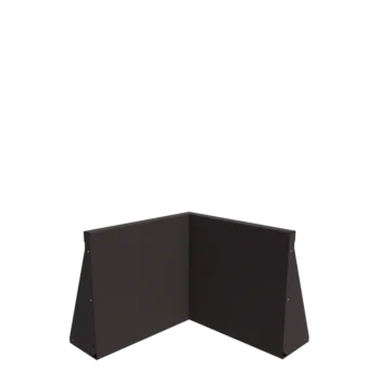 Opěrná stěna z oceli - Vnitřní roh - 50 x 50 x 50 cm - jiná barva RAL