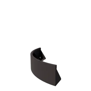 Opěrná stěna z oceli - Vnější oblouk - 100 x 100 x 30 cm - jiná barva RAL