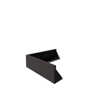 Opěrná stěna z oceli - Vnější roh - 100 x 100 x 30 cm - RAL7016 matnýný (antracitově šedá)