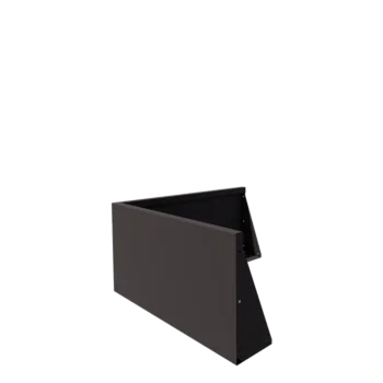 Opěrná stěna z oceli - Vnější roh - 100 x 100 x 50 cm - RAL7016 matnýný (antracitově šedá)