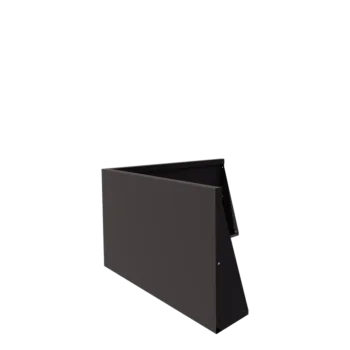 Opěrná stěna z oceli - Vnější roh - 100 x 100 x 60 cm - RAL7016 matnýný (antracitově šedá)