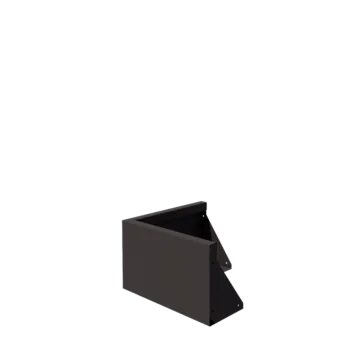 Opěrná stěna z oceli - Vnější roh - 50 x 50 x 30 cm - RAL7016 matnýný (antracitově šedá)