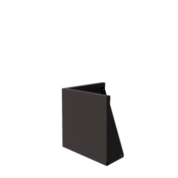 Opěrná stěna z oceli - Vnější roh - 50 x 50 x 50 cm - RAL7016 matnýný (antracitově šedá)