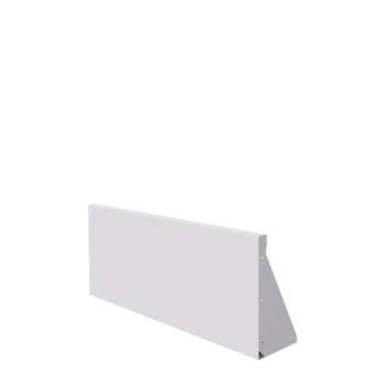 Opěrná stěna z oceli - Rovný - 100 x 40 cm - RAL9010 matnýný (bílý)