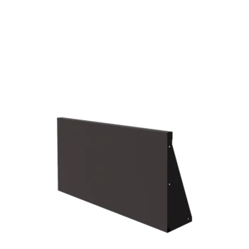 Opěrná stěna z oceli - Rovný - 100 x 50 cm - jiná barva RAL