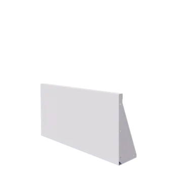 Opěrná stěna z oceli - Rovný - 100 x 50 cm - RAL9010 matnýný (bílý)