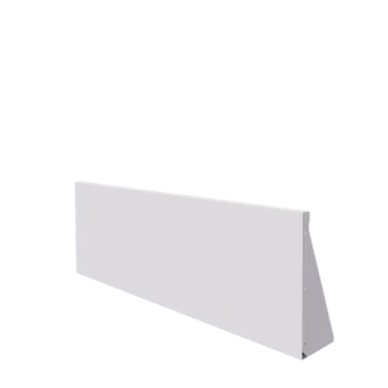 Opěrná stěna z oceli - Rovný - 150 x 50 cm - RAL9010 matnýný (bílý)