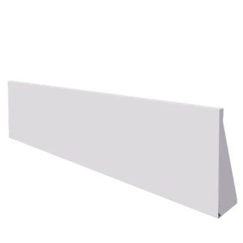 Opěrná stěna z oceli - Rovný - 200 x 50 cm - RAL9010 matnýný (bílý)