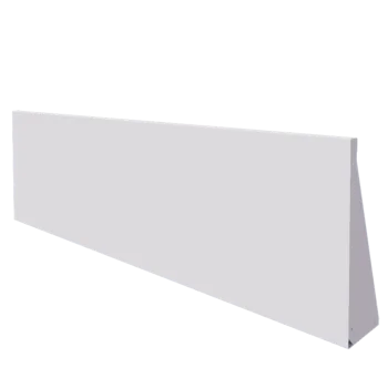 Opěrná stěna z oceli - Rovný - 200 x 60 cm - RAL9010 matnýný (bílý)