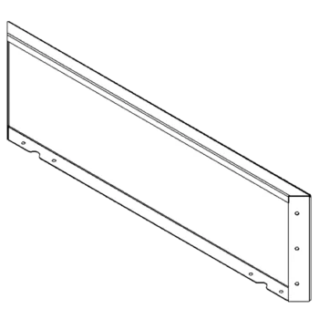 Ocelový květináč - Panel - 30 x 100 cm - RAL7016 matný (antracitově šedá)