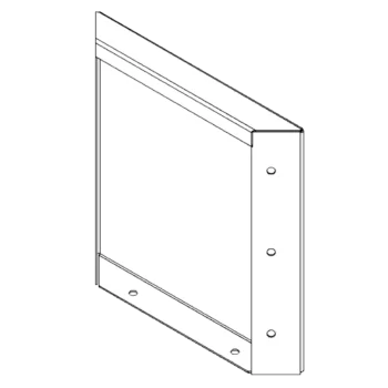 Ocelový květináč - Panel - 30 x 30 cm - RAL9010 matný (bílý)